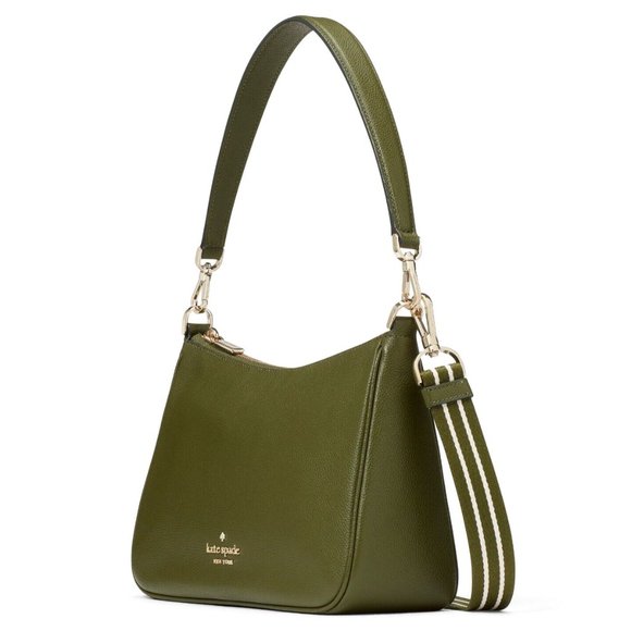 New Kate Spade Rosie Shoulder Bag Pebbled Leather Enchanted Green - Picture 3 of 5